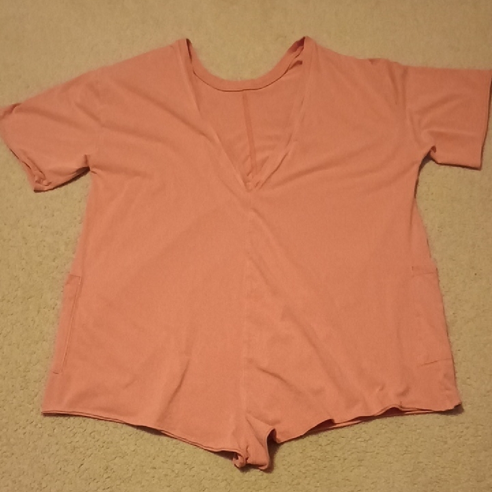Free People Movement Hotshot Tee Romper Women's Size Large - Picture 4 of 7